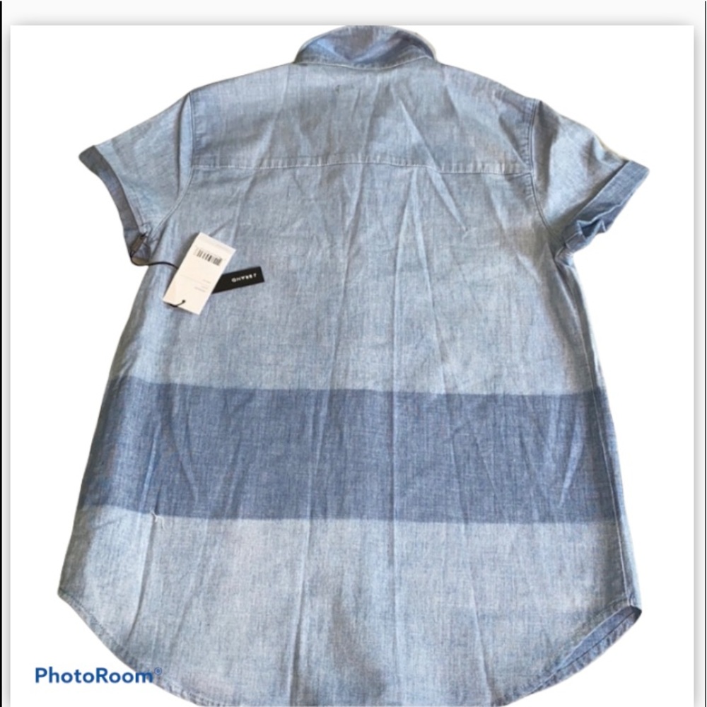 J BRAND Shirt Top Blouse‎ Chambray Denim Button Down - Picture 2 of 6